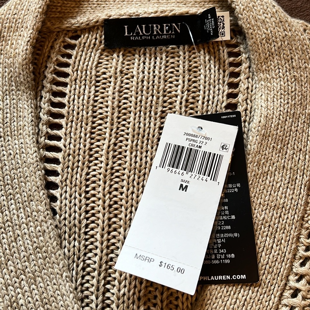 NWT Beautiful Lauren Ralph Lauren Cardigan - Picture 4 of 8